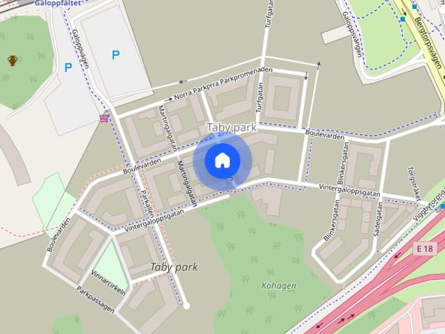 Lägenhet hyra i Täby park, Täby