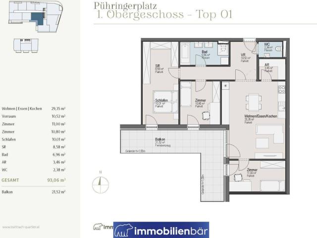 Apartment kaufen in Parz, Grieskirchen