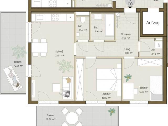 Wohnung kaufen in Eggenberg, Gersdorf-Feistritz