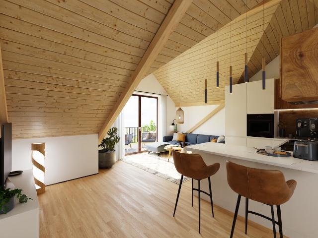 Dachgeschosswohnung kaufen in Sulz, Peißenberg