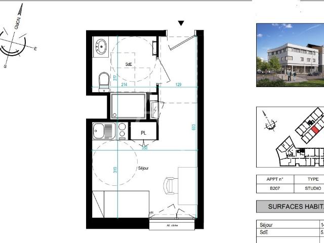 Appartement vente à Angers, Trélazé