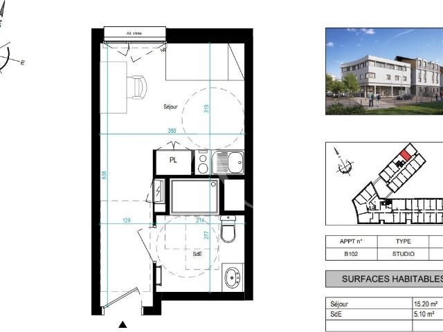Appartement vente à Angers, Trélazé