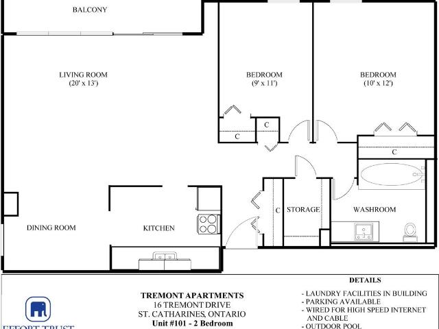 Apartment for rent in St. Catharines, Golden Horseshoe