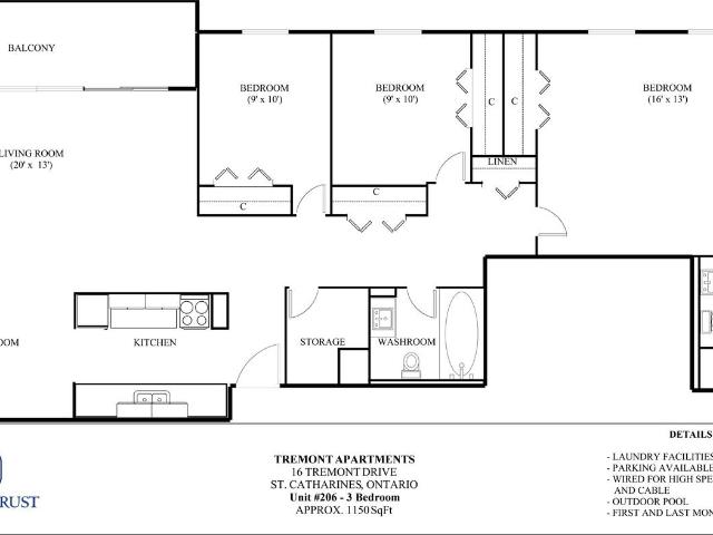 Apartment for rent in St. Catharines, Golden Horseshoe