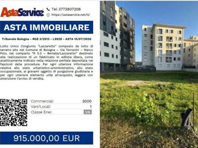 Terreno in vendita a Bologna, Reggio Emilia