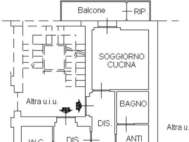 Appartamento in affitto a Oltrera, Pontedera