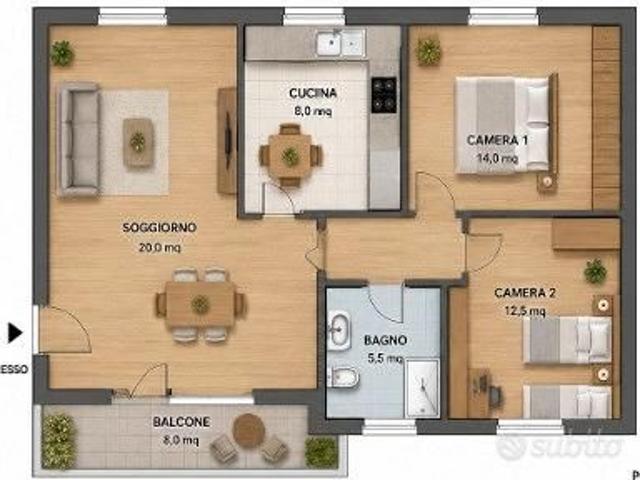 Appartamento in affitto a Foppenico, Calolziocorte