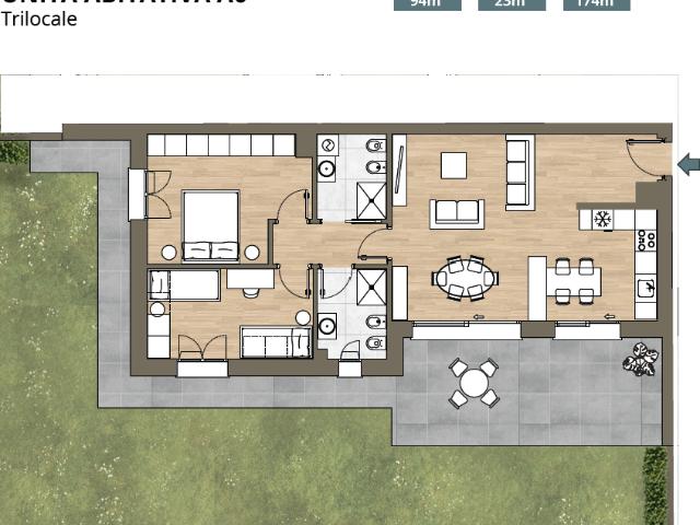 Appartamento in vendita a Sagnino, Como
