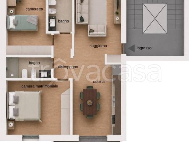 Appartamento in vendita a Robbiano, Mediglia