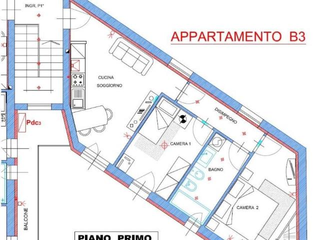 Appartamento in affitto a Benvenuti, Voghera