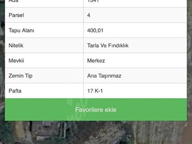 Ordu içerisinde satılık Arsa