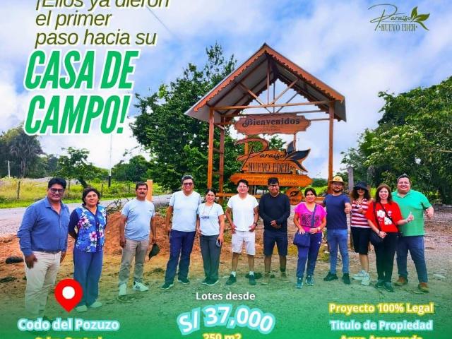 Terreno venta en Codo Del Pozuzo, Huánuco