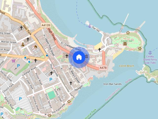 Apartment for rent in Tenby, Wales