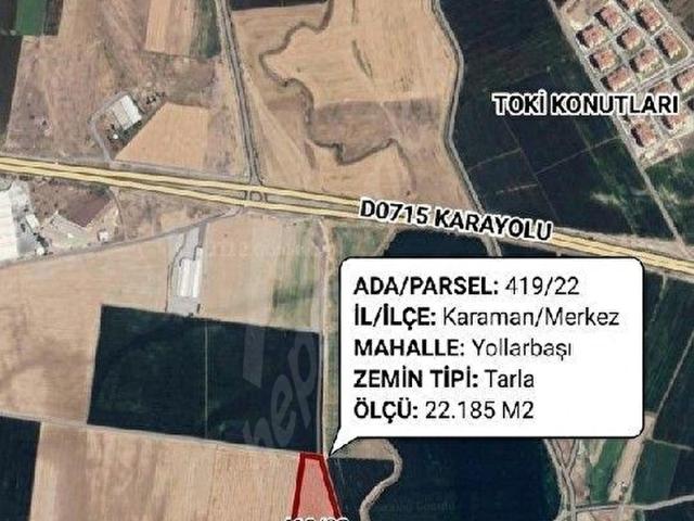 Bölükyazı Köyü, Karaman Merkez içerisinde satılık Arsa