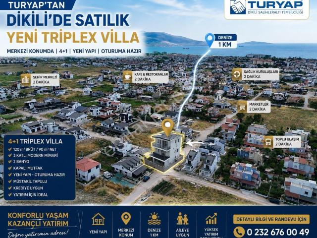 Dikili, İzmir içerisinde satılık Villa