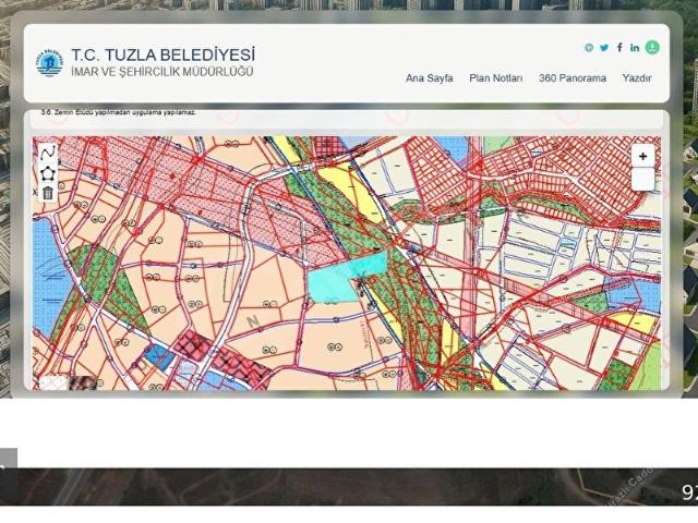 Akfırat Mahallesi, Tuzla içerisinde satılık Arsa