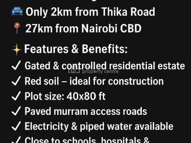 Land for sale in Ruiru, Kiambu