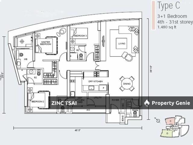 Serviced Residence for rent in Damansara Heights