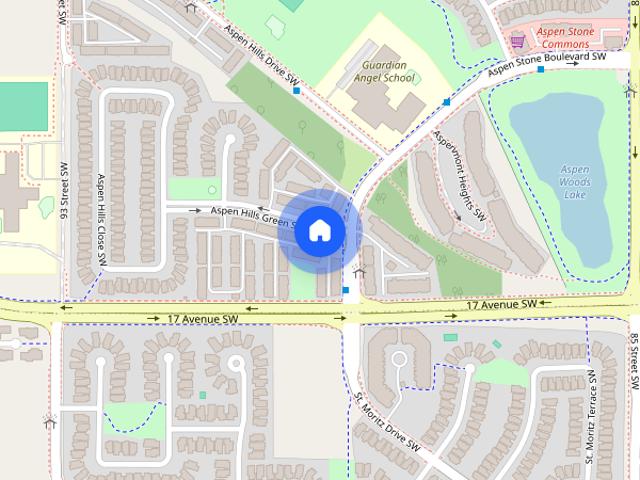 Townhouse for rent in Aspen Woods, Calgary