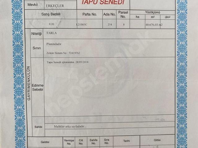 Eşme, Uşak içerisinde satılık Arsa