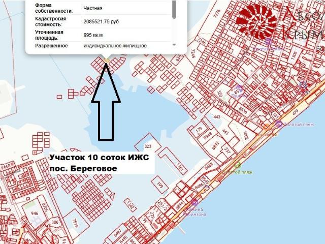 Участок продажа в Береговое