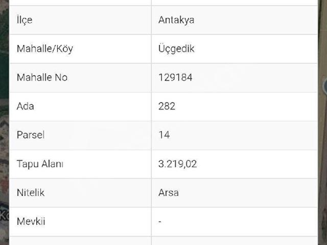Antakya, Hatay içerisinde satılık Arsa