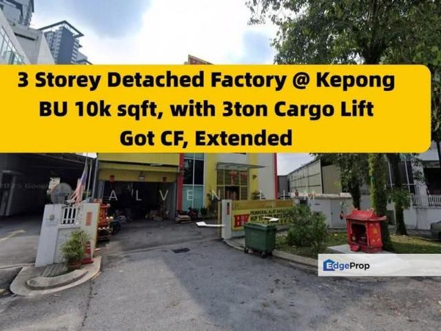 Warehouse for rent in Kepong, Kuala Lumpur