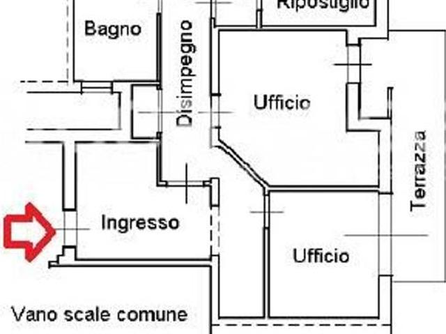 Ufficio in affitto a Rughi, Porcari
