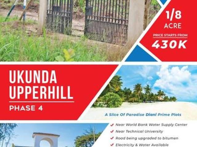 Land for sale in Msambweni, Ukunda