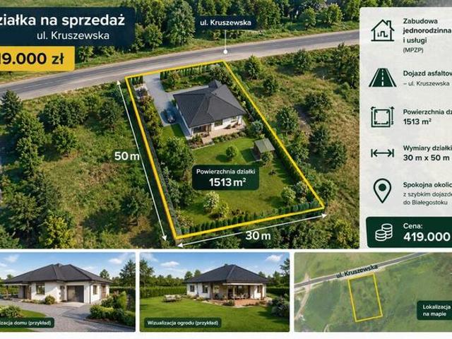 Grunt na sprzedaż w Choroszcz, powiat białostocki