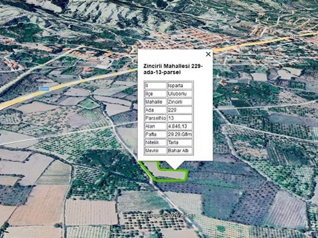 Uluborlu, Isparta içerisinde satılık Arsa