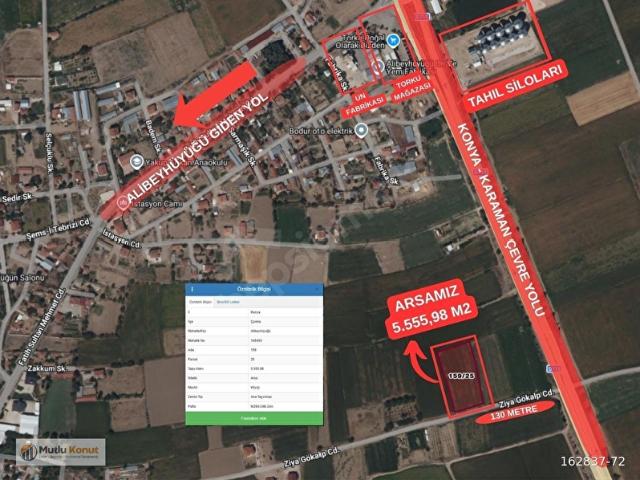 Çumra, Konya içerisinde satılık Arsa