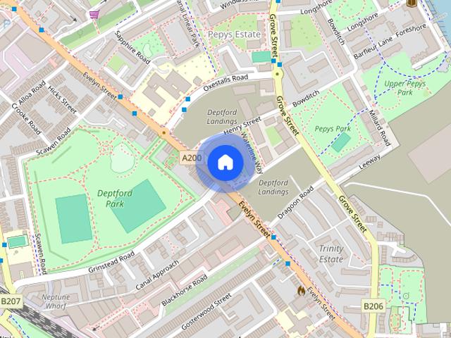 Apartment for rent in Pepys Estate, Greater London