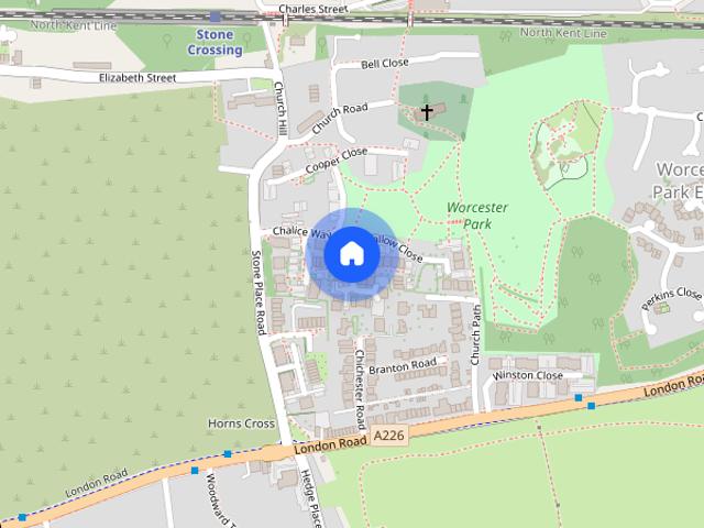 Apartment for rent in Worcester Park Estate, Dartford