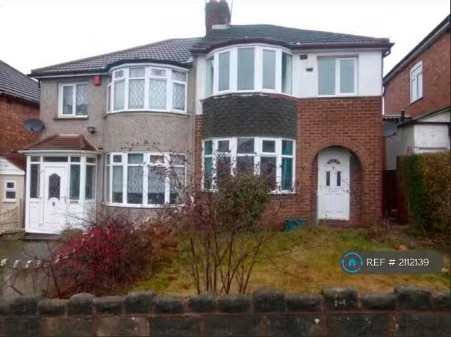 House for rent in Perry Barr, Birmingham