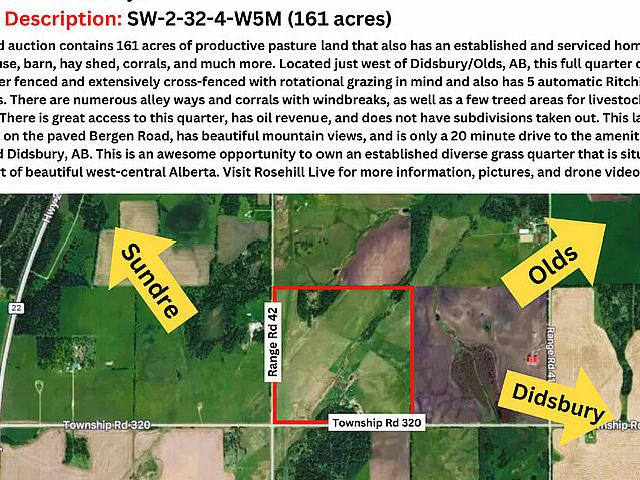 Land for sale in Olds, Alberta
