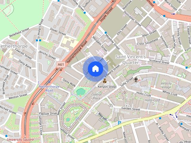 Apartment for rent in Saint Vincent's, Netherthorpe