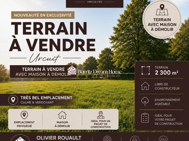 Terrain vente à Bayonne, Urcuit