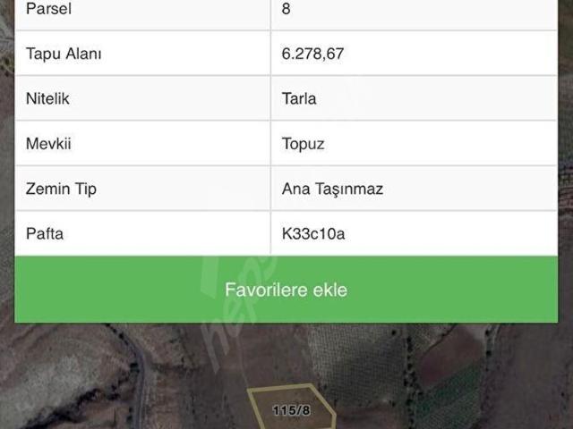Ürgüp, Nevşehir içerisinde satılık Arsa