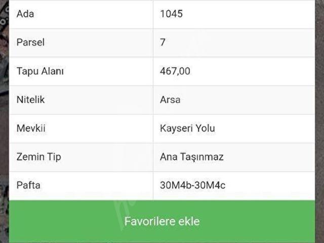 Ürgüp, Nevşehir içerisinde satılık Arsa