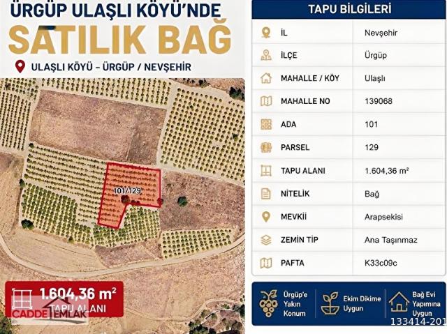 Ulaşlı Köyü, Ürgüp içerisinde satılık mülk