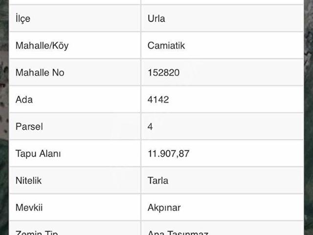 Urla, İzmir içerisinde satılık Arsa