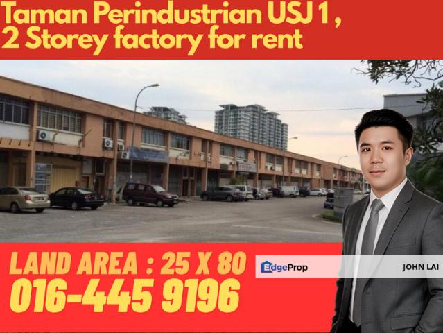 Warehouse for rent in Majlis Bandaraya Subang Jaya, Petaling