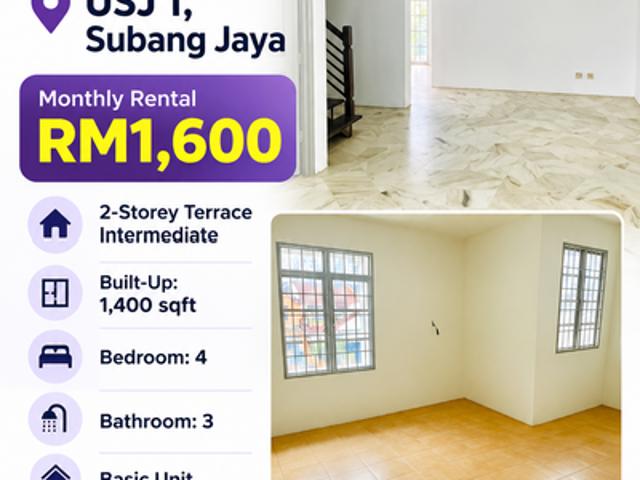 House for rent in Majlis Bandaraya Subang Jaya, Petaling