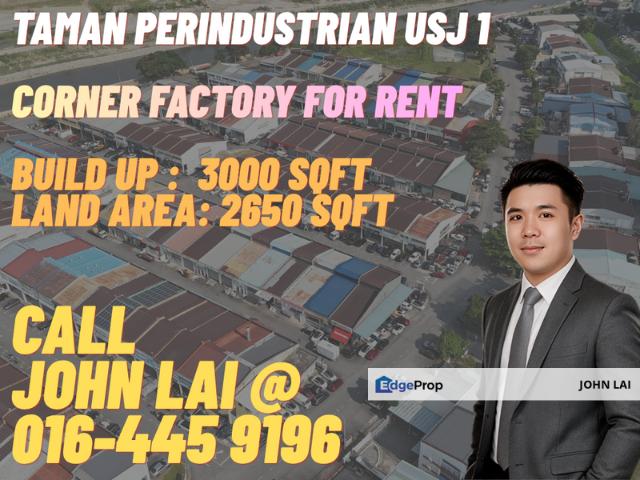 Warehouse for rent in Petaling, Subang Jaya