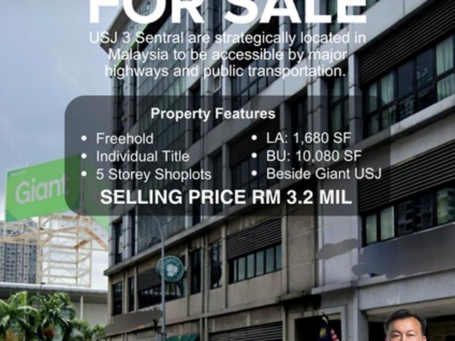 Shop for sale in Petaling, Subang Jaya