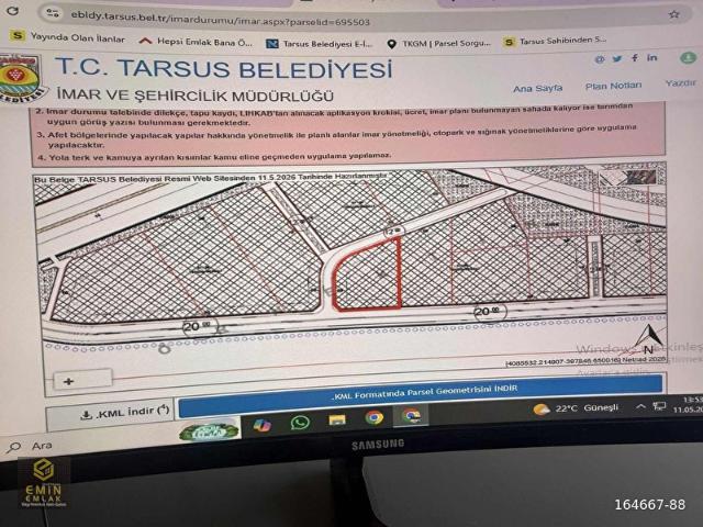 Tarsus, Mersin içerisinde satılık Dükkan