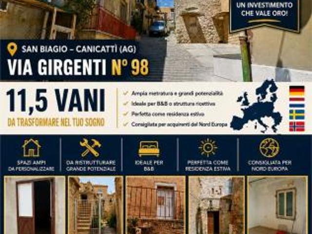Villa Indipendente in vendita a Borgalino, Canicattì E Borgalino
