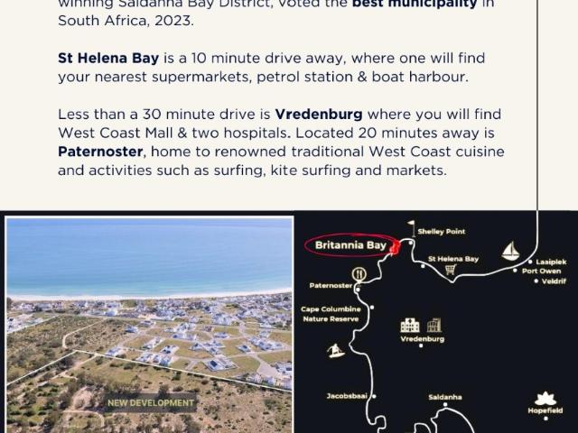 Land for sale in West Coast, Britannia Bay