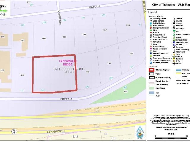 Land for sale in Waterkloof, Gauteng